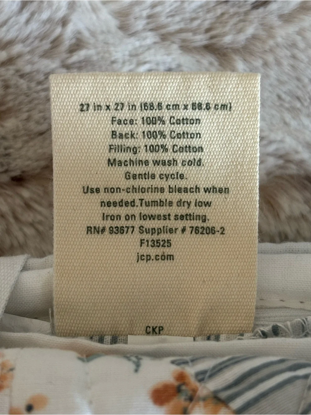 NWOT Linden Street Blueridge Euro Pillow Sham
